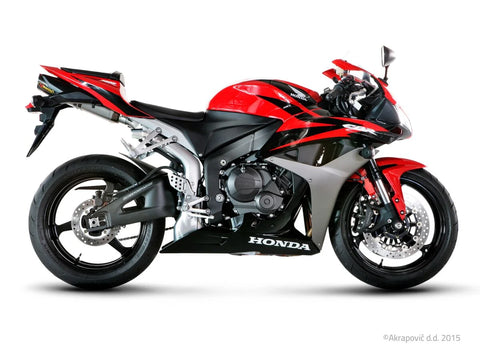Akrapovic Slip-on Line Muffler Titanium Carbon End Cap Honda CBR 600 RR (S-H6SO11-HACT)
