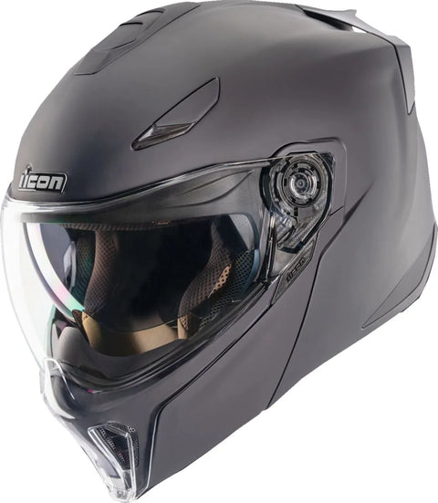 ICON Threshold Modular Helmet Matt Black