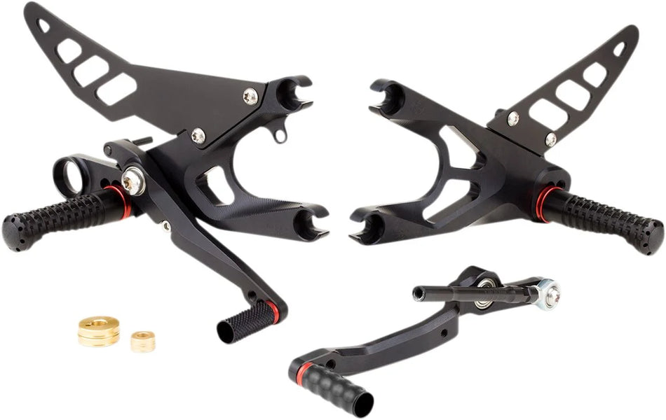Gilles Tooling FXR Adjustable Rearset Black (FXR-Y07-B)
