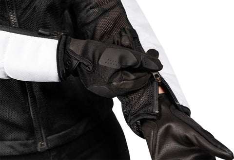 ICON Mesh AF Women's CE Textile Jacket Black/White