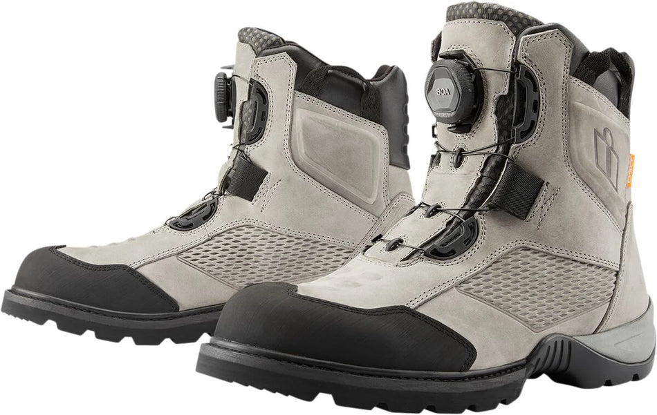ICON Stormhawk Waterproof Boots Grey