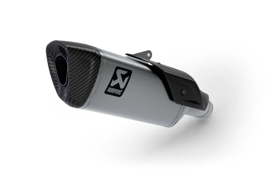 Akrapovic Slip-on Line Muffler (WITH Valve) Titanium Carbon End Cap