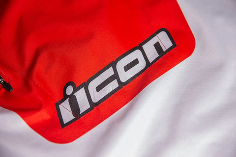 ICON Airform Retro Textile Jacket Red/White