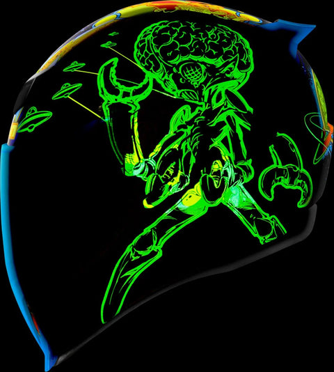 ICON Airflite Bugoid Blitz Helmet Blue