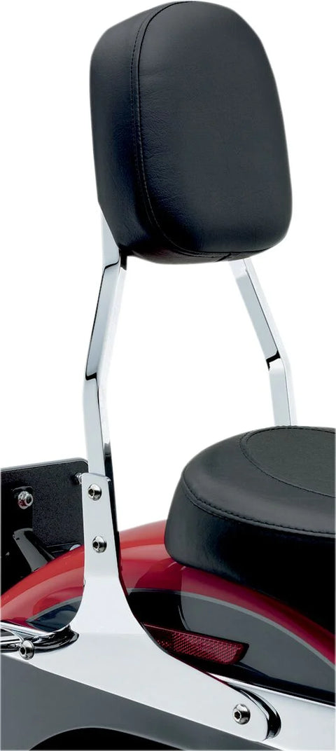 Cobra Tall Round Sissy Bar Chrome with Pad (02-5105)