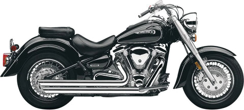 Cobra Slash Down Hot Rod Speedster Exhaust Chrome with O2 Sensor Bungs (2822)