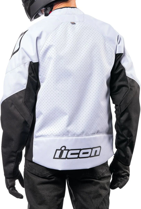 ICON Hooligan CE Textile Jacket White