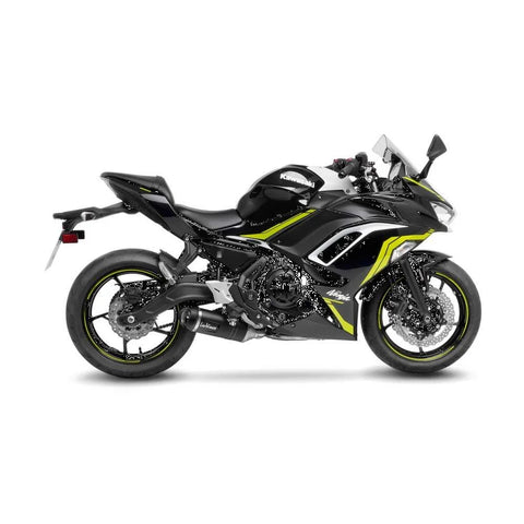 LeoVince LV One EVO Black Edition Stainless Steel Exhaust System with CAT Kawasaki