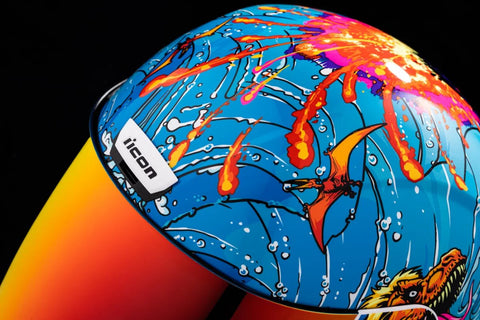 ICON Airform Dino Fury Helmet Blue