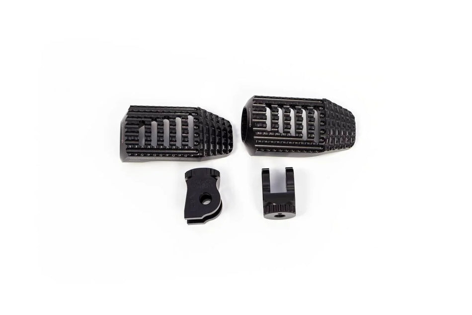 Gilles Tooling California Motorcycle Rider Footpegs Black (RGK-330-UF23-SET-B)