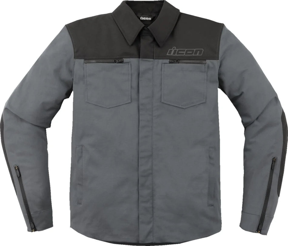 ICON Upstate Canvas CE Textile Jacket Grey