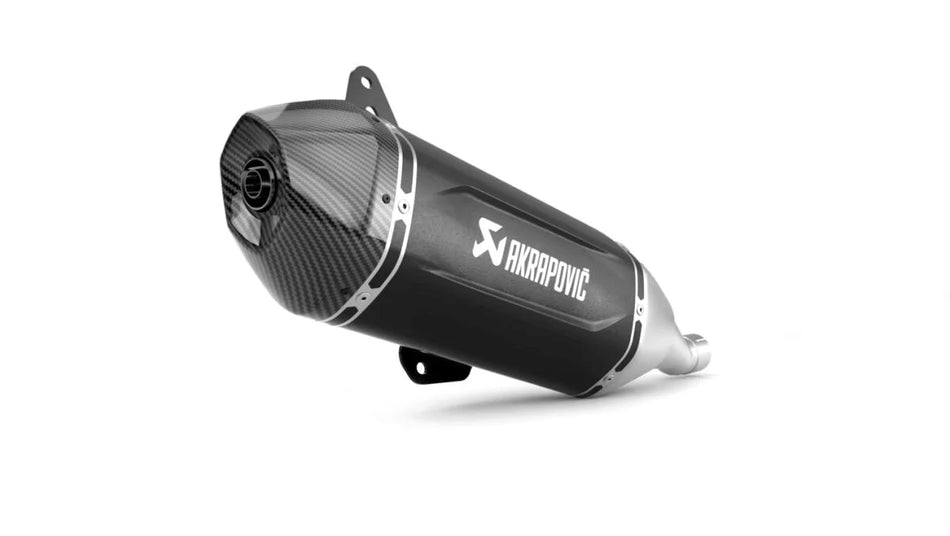 Akrapovic Slip-on Line Muffler Stainless Steel Carbon End Cap Vespa (S-VE125SO5-HWSSBL)