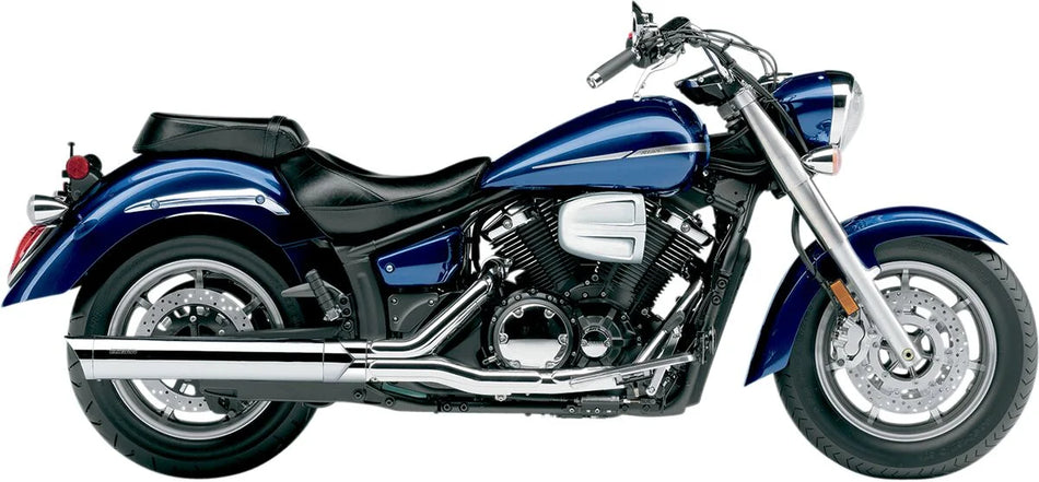 Cobra 4" Scalloped Slip-on Mufflers Chrome (2275)