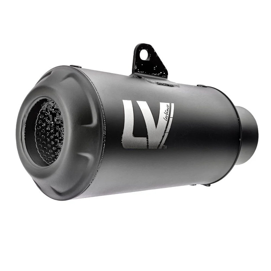 LeoVince LV-10 Full Black Slip-on Muffler Stainless Steel Ece Benelli Trail / Leoncino