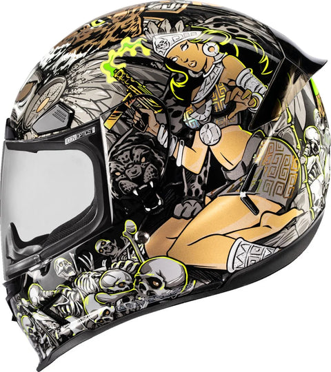 ICON Airframe Pro Aztec Nine Helmet Gold
