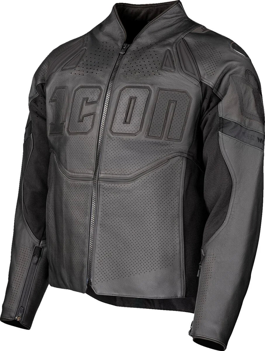 ICON Contra 3 Rizz Rizz Leather Jacket Stealth