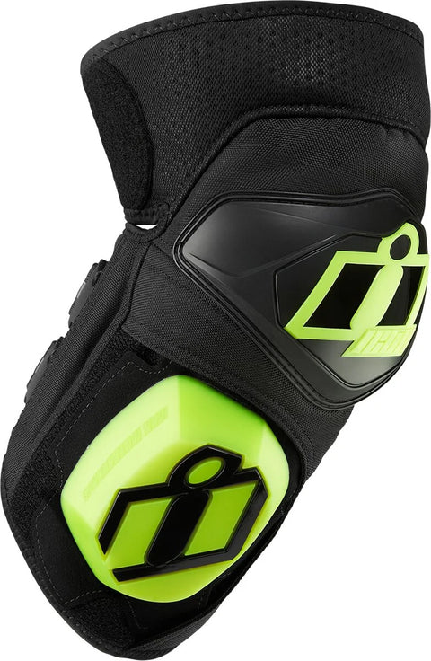 ICON Cloverleaf 2 Knee Pads Black/Hi-Vis Yellow