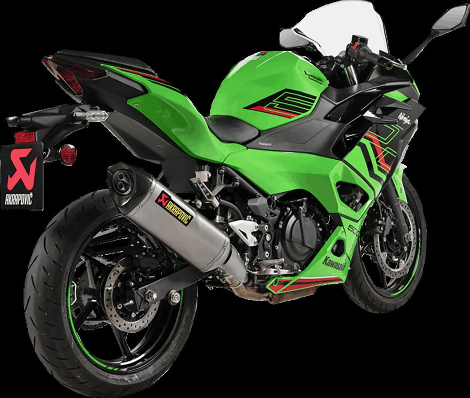Akrapovic Slip-on Line Muffler Titanium Carbon End Cap Kawasaki (S-K5SO1-HRT)