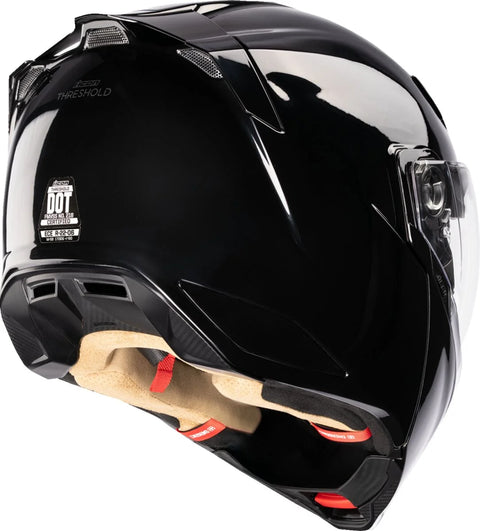 ICON Threshold Modular Helmet Gloss Black