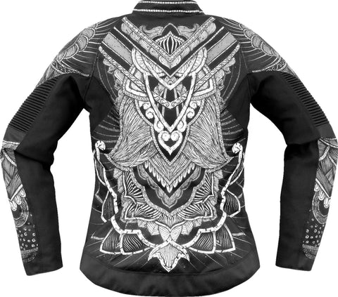 ICON Overlord 3 Noble Women's Textile Jacket Black/Grey/White