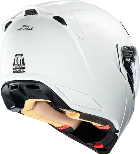 ICON Threshold Modular Helmet Gloss White