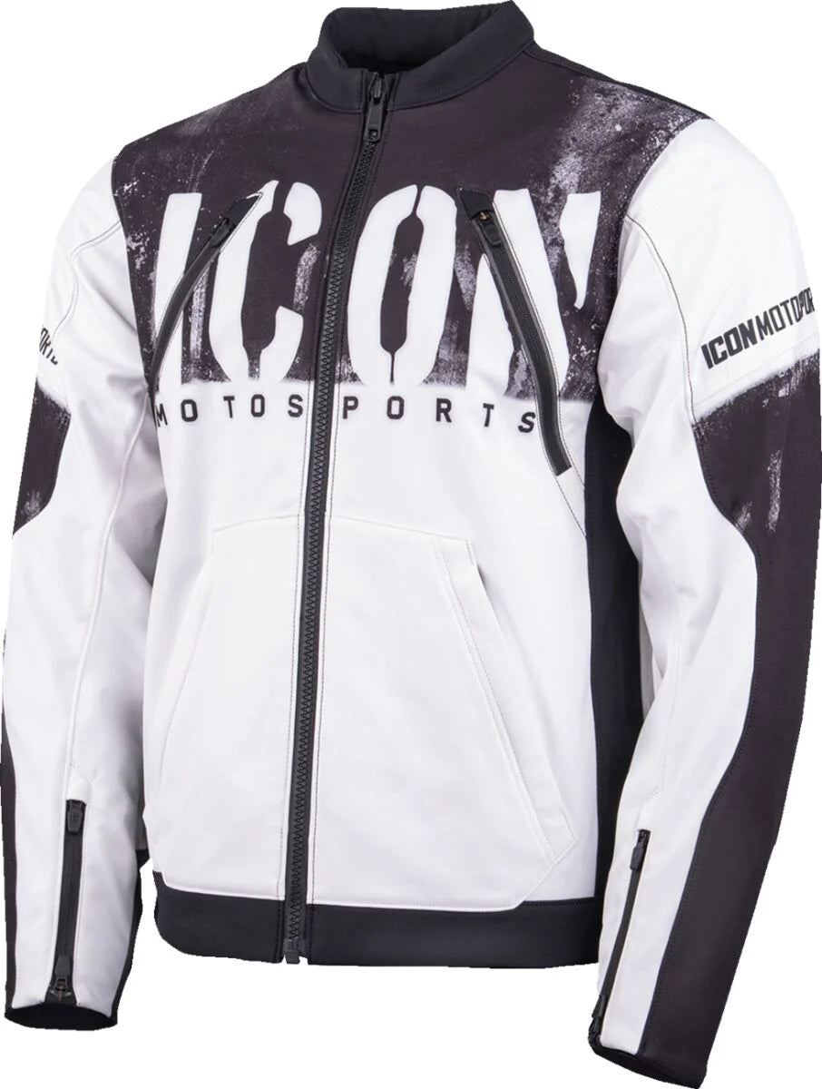 ICON Merc3 Anomaly Textile Jacket White