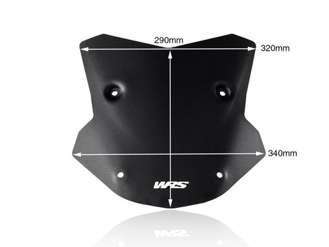 WRS Sport Windscreen Matt Black (BM065NO)