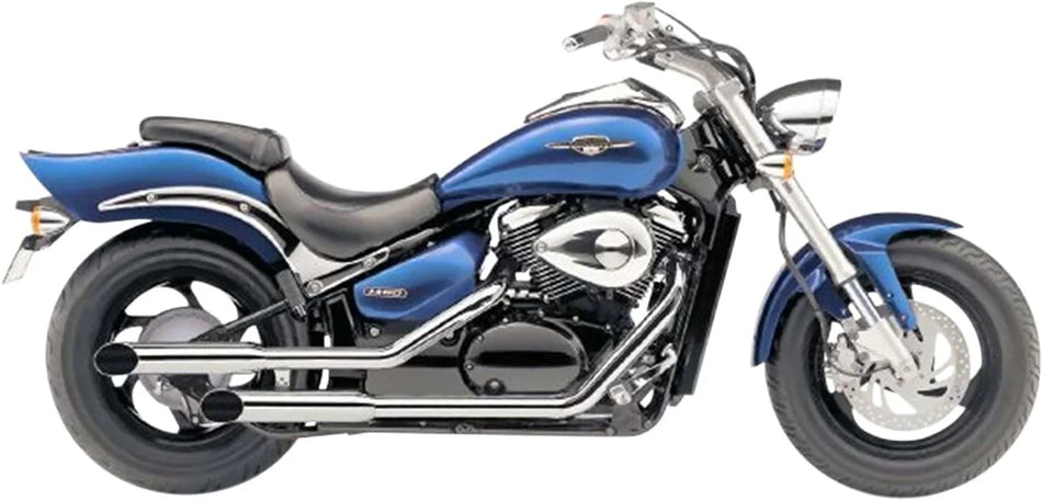 Cobra Exhaust System Chrome with Slash Cut Tips (3167SC)