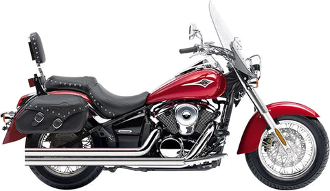 Cobra Hot Rod Speedster Long 2-into-2 Straight-Cut Exhaust System Triple-Chrome with PowerPort (4918T)