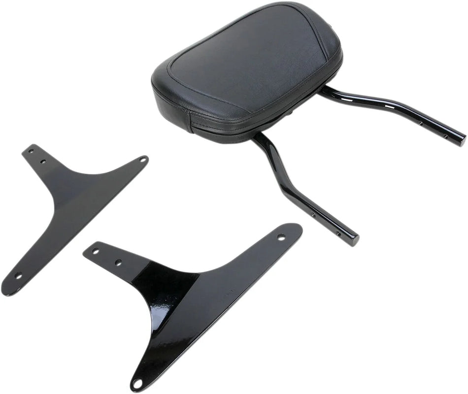 Cobra 12" Short Round Sissy Bar Black