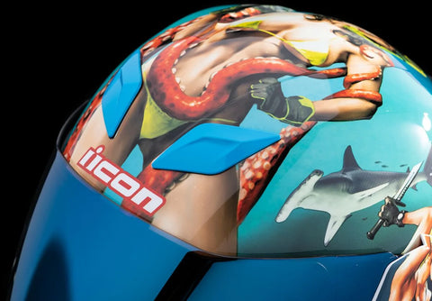 ICON Airflite Pleasuredome4 Helmet Blue
