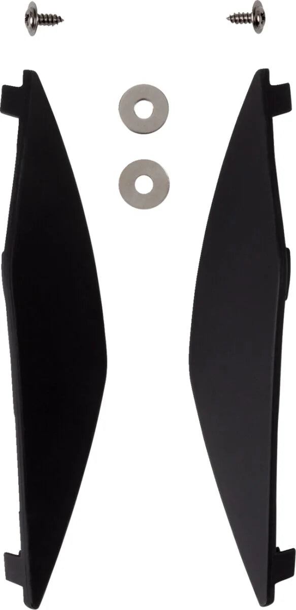ICON Domain Helmet Side Covers Rubatone Black