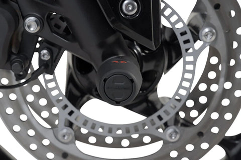 SW-Motech Front Axle Slider Set Black Street Triple , Daytona