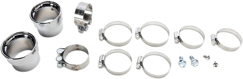 Cobra Hot Rod Speedster Short 2-into-2 Straight-Cut Exhaust System Triple-Chrome with PowerPort