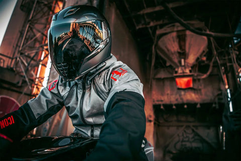 ICON Airform Battlescar CE Jacket Grey
