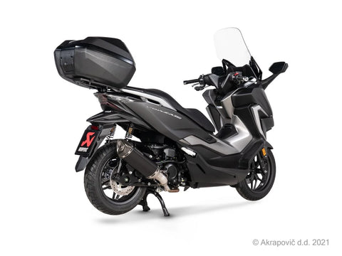 Akrapovic Slip-on Line Muffler Black Stainless Steel Carbon End Cap Honda ADV / Forza