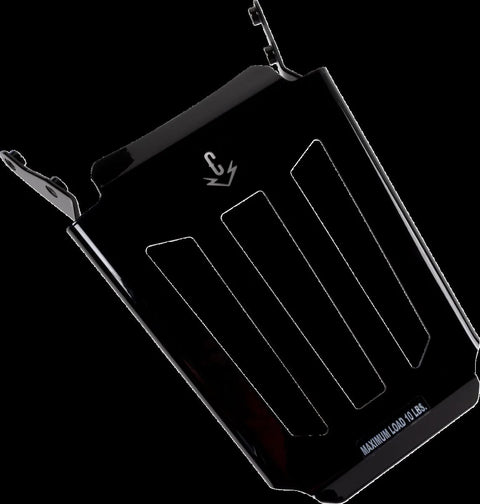 Cobra Formed Sissy Bar Rack Black