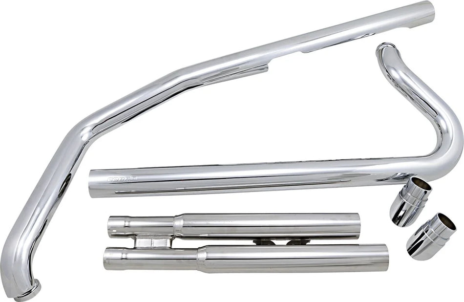 Cobra Slash Down Hot Rod Speedster Exhaust Chrome (4823)