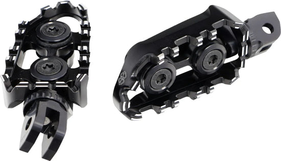 Gilles Tooling Tech-X Enduro Rider Footpegs Black (RGK-500-UF35-SET-B)