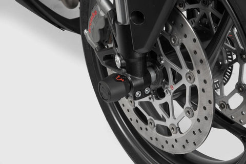 SW-Motech Front Axle Slider Set Black Kawasaki Z650 , Ninja 650