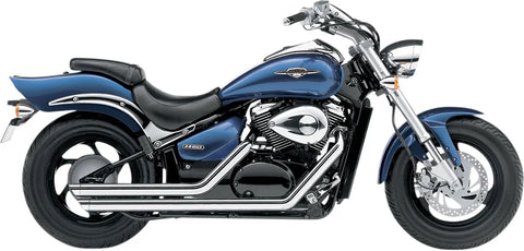 Cobra 2-into-2 Street Rod Slash Down Speedster Exhaust System Chrome (3917)