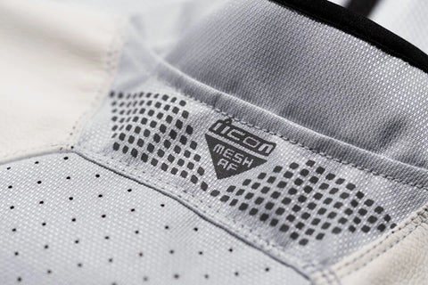 ICON Mesh AF CE Leather Jacket White
