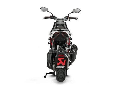 Akrapovic Slip-on Line Muffler Black Titanium Carbon End Cap Italjet Dragster