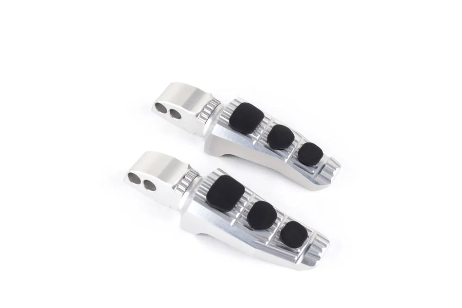 Gilles Tooling Touring Motorcycle Rider/Pillion Footpegs Silver (RGK-930-UF20-SET-S)