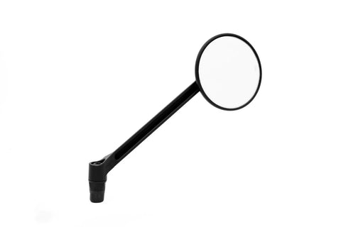 Gilles Tooling MOON Round Motorcycle Mirror Right Matt Black (M04-04-R-BD)