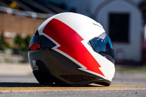ICON Domain Slabtown Helmet Red/White
