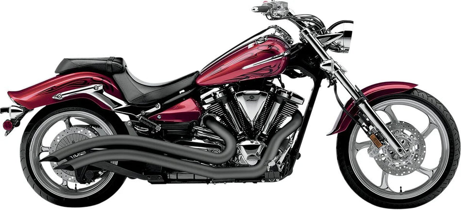 Cobra Speedster Swept Exhaust Black with O2 Sensor Bungs (2225B)