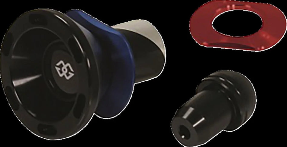 Gilles Tooling GTA Rear Quick-Release Motorcycle Axle Protectors Black/Red