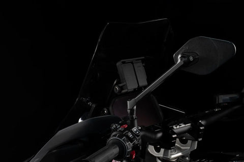 Gilles Tooling STRATOS Motorcycle Mirror Right Matt Black (M03-04-R-BD)