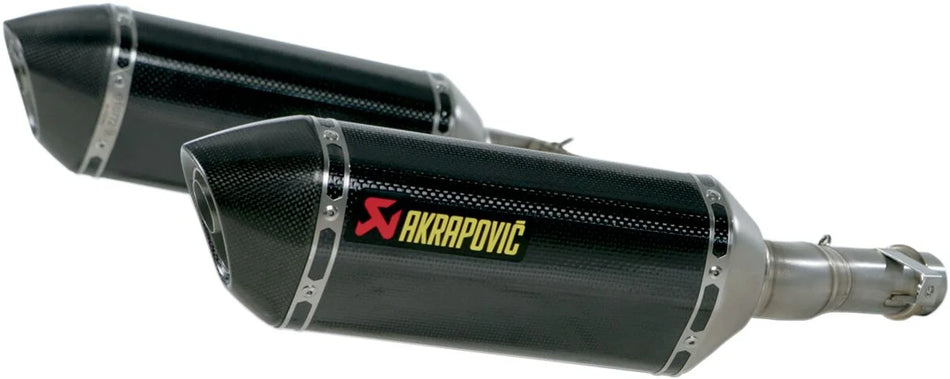 Akrapovic Slip-on Line Dual Muffler Carbon Kawasaki (S-K10SO6-HZC)